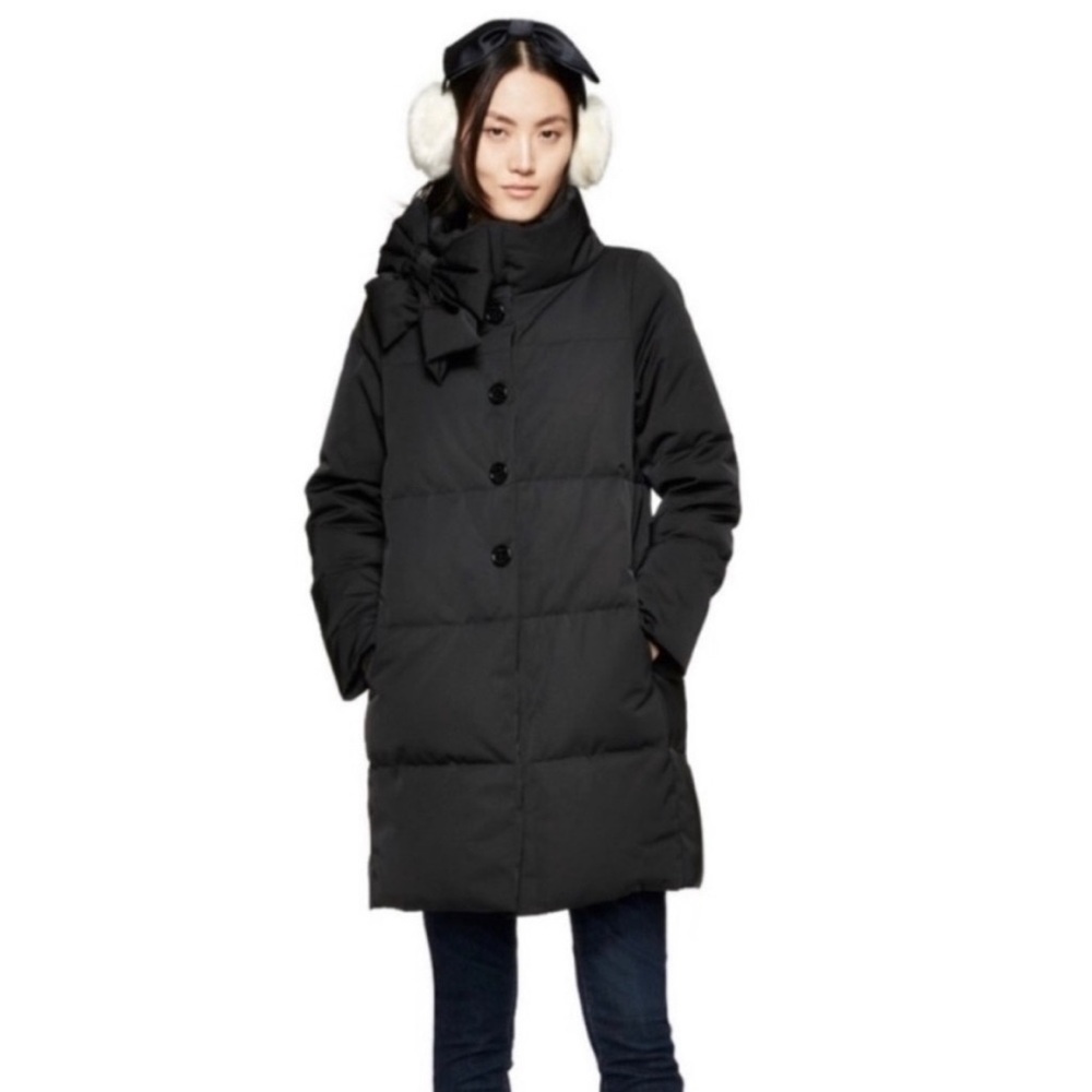 Kate Spade Bow Neck Puffer Coat - XS EUC!!